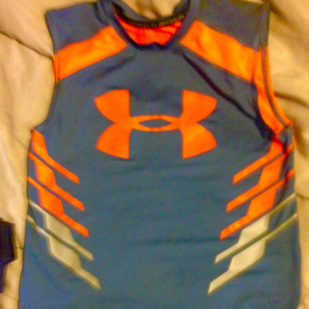 Boys size large under armour tank. Brand new